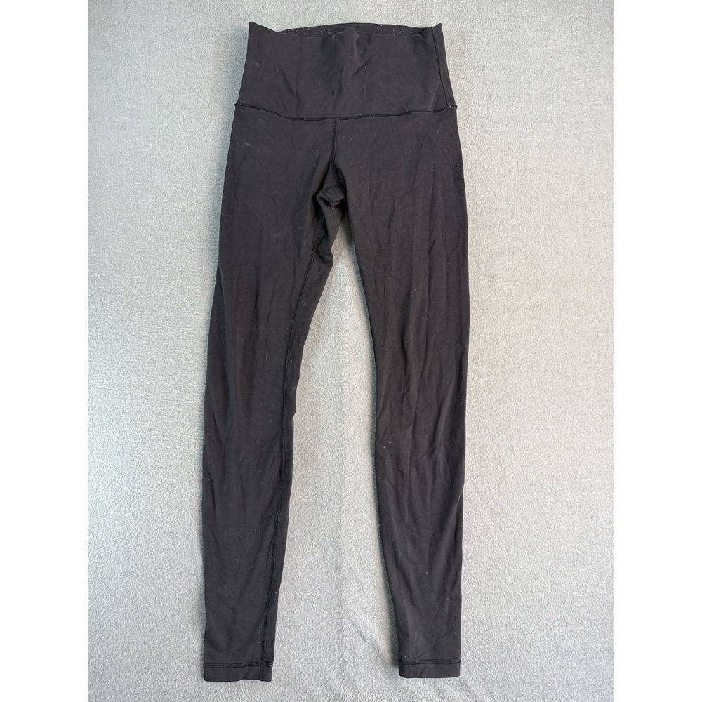 Lululemon Leggings Womens 8 Black High Rise Ankle Yoga Athletic Pants Stretch